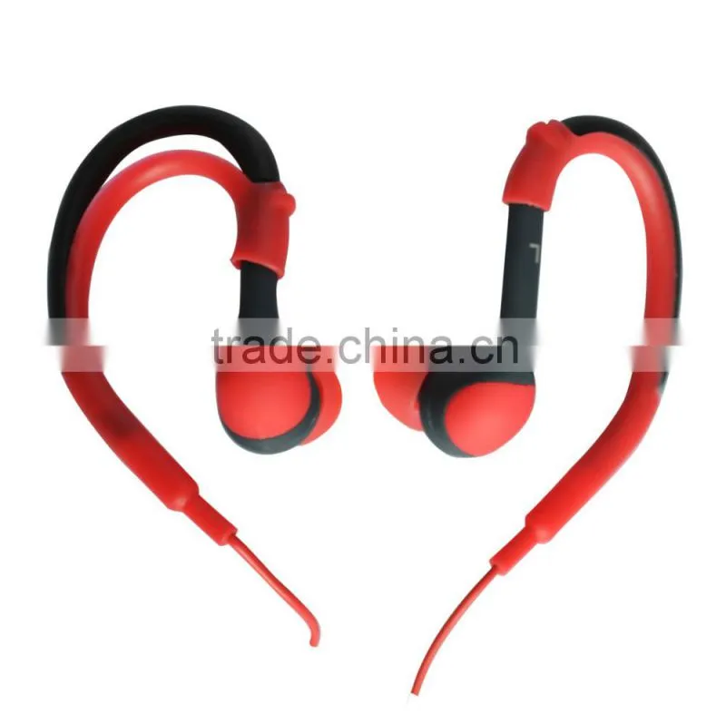 WATER PROOF EARPHONE SWEAT PROOF STEREO EARHOOK HEADPHONES