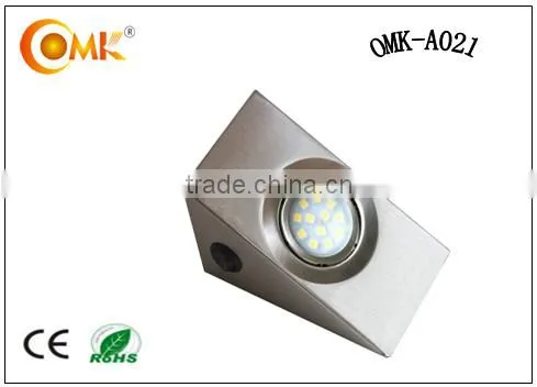 led triangle kitchen lighting 1.2w/ 2.88w wall light with on off switch