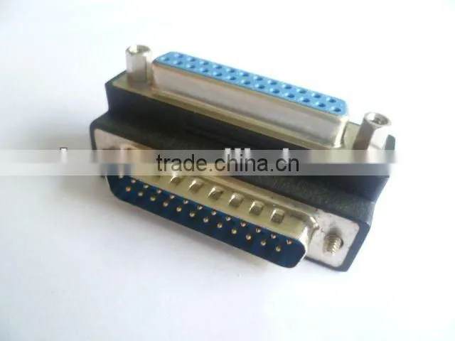 high quality and low price HDB15M to HDB15F angled adapter