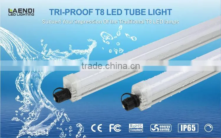 Corrosion-proof 120lm/w outdoor t8 led batten fittings 40w for boat lighting