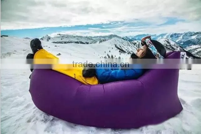 Outdoor Inflatable Sleeping Bag Mat Pinic Air Mattress Bed Beach Sofa