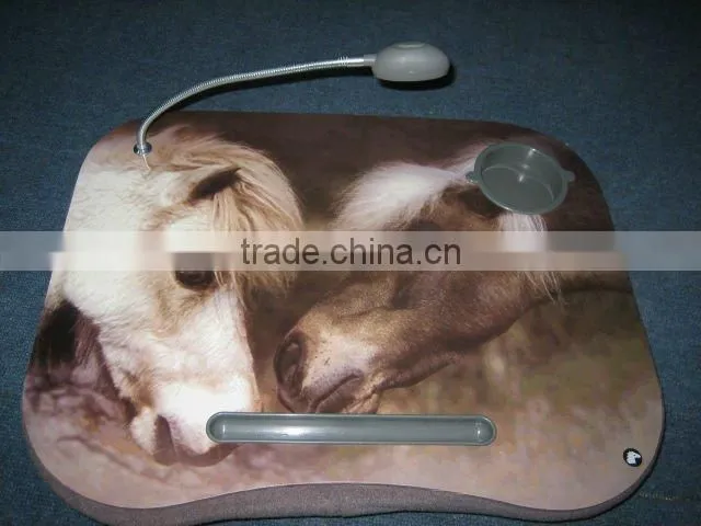 Adjustable Laptop Desk with cushion and LED light