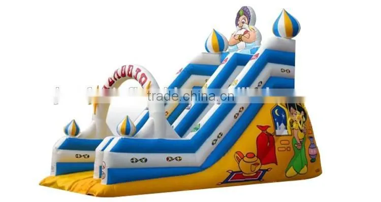 Aladdin inflatable slide,kids slide games,giant inflatable slide for sale