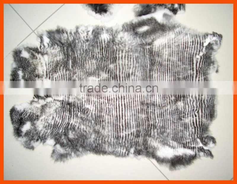 high quality rabbit fur skin dyed colors