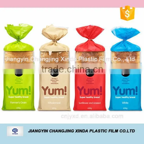 Clear plastic bread bag,any color/size per your design