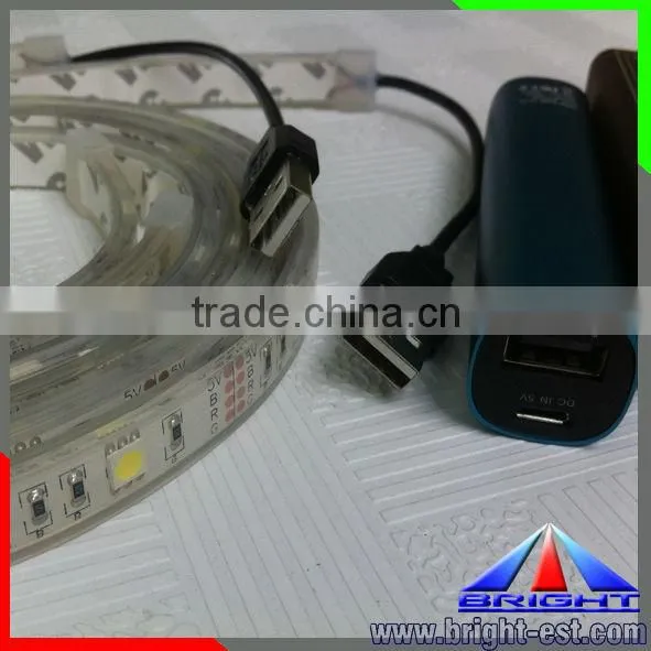 super bright SMD5050 LED 5V Strip Light with USB/Computer, length can be customized!!