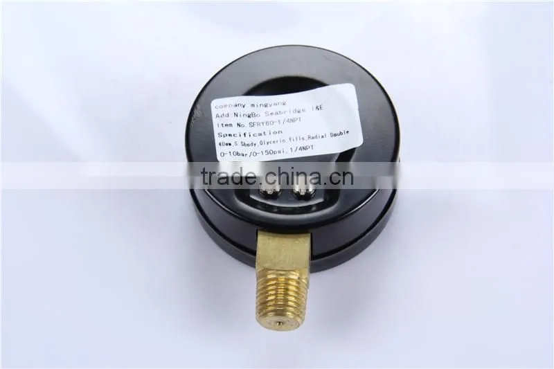 New style products China easy to read 0-600 bar high quality vaccum pressure gauge