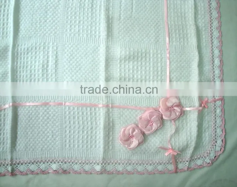 BC1063A cheap flowers baby shawl