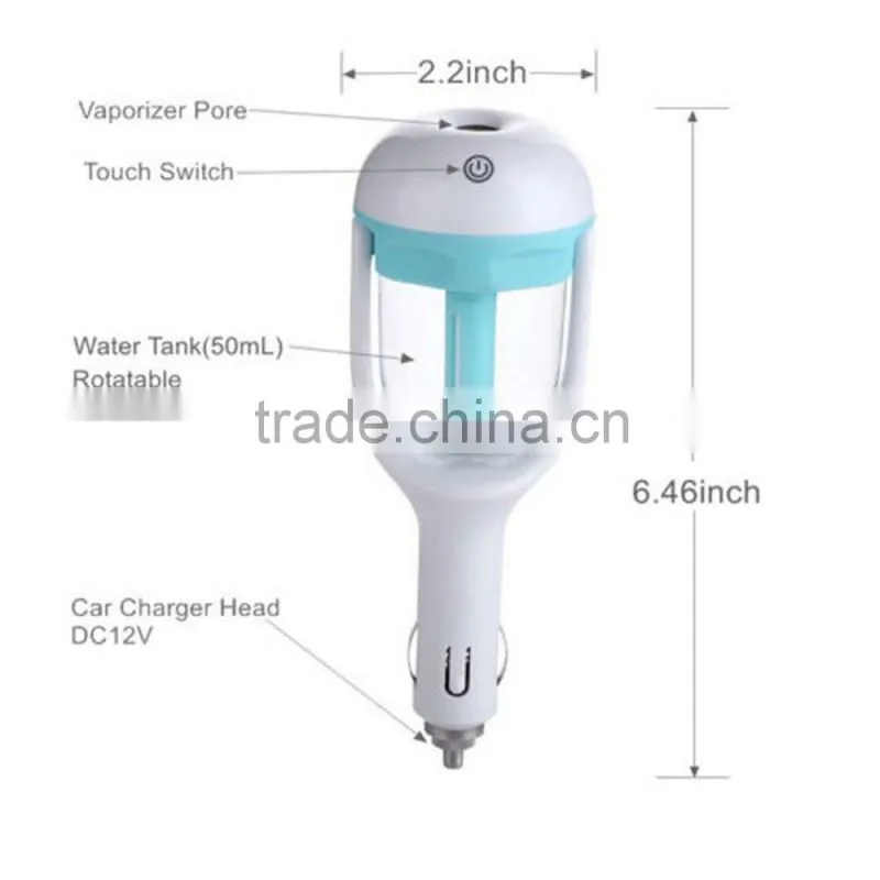 Mini Car Humidifier Air Purifier Freshener Aromatherapy Essential oil Diffuser