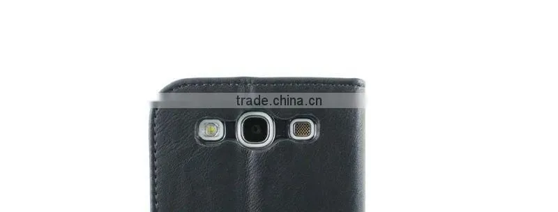 Cell Phone Horizontal Flip Leather Case for SAM Galaxy S3(i9300)