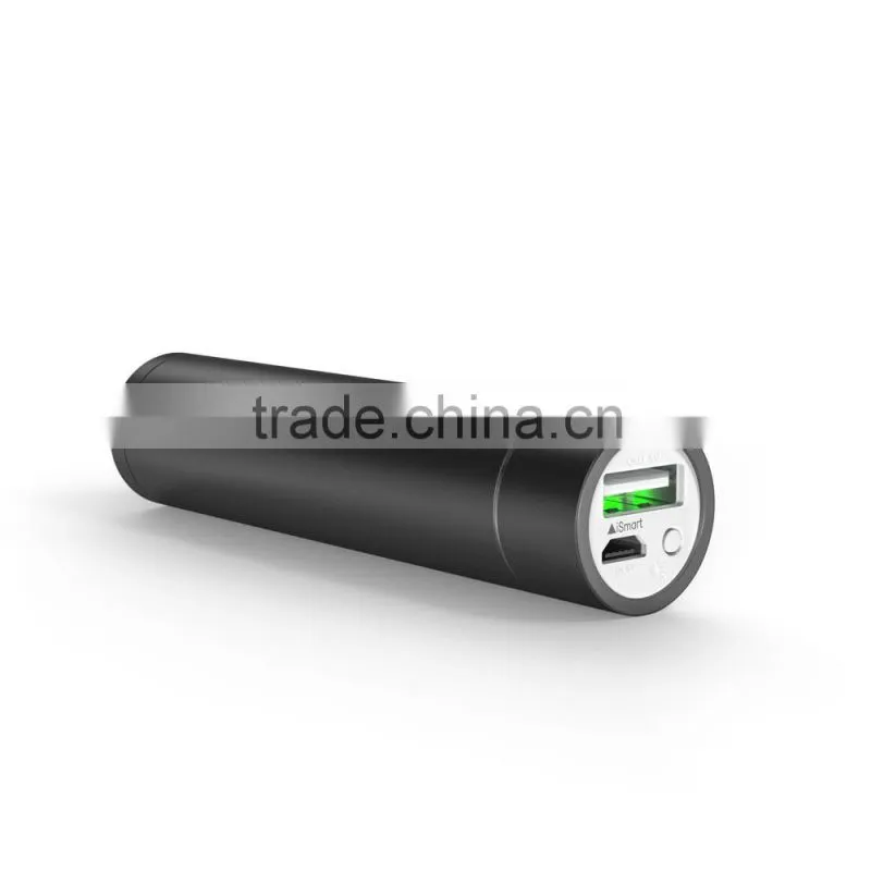aluminium portable 2600mah rhos mini power bank