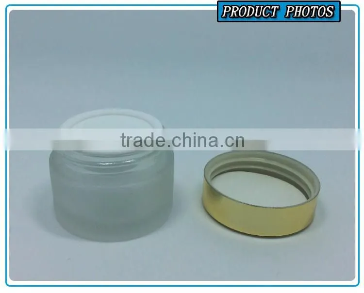 50ML frosted glass cream jar