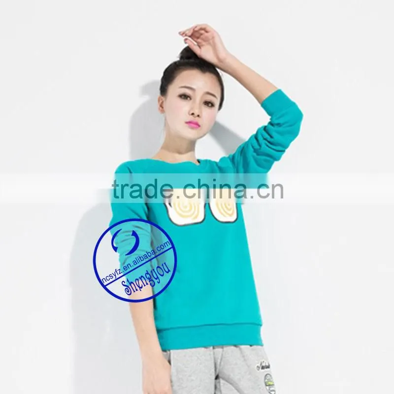 Cheap Wholesale Custom Printing Womens Crewneck Sweatshirt