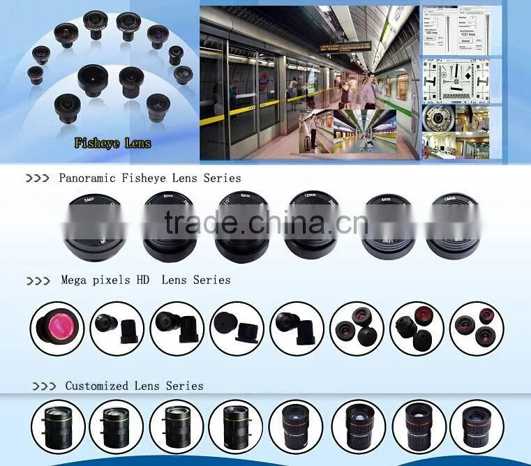 3mega pixel 2.66mm 1/3inch IR corrected outdoor mini camera lens