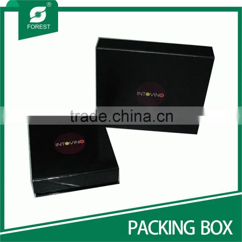 MEDIUM BLACK CARDBOARD HAIR EXTENSION PACKAGING BOX WITH CUSTOM LOGO