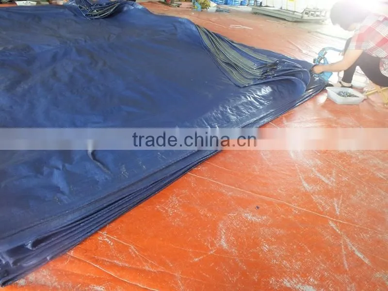swimming pool fabric tarp PP sliver/blue plastic sheet mesh triangle plastic waterproof antioxidant anti-aging manufacture sell