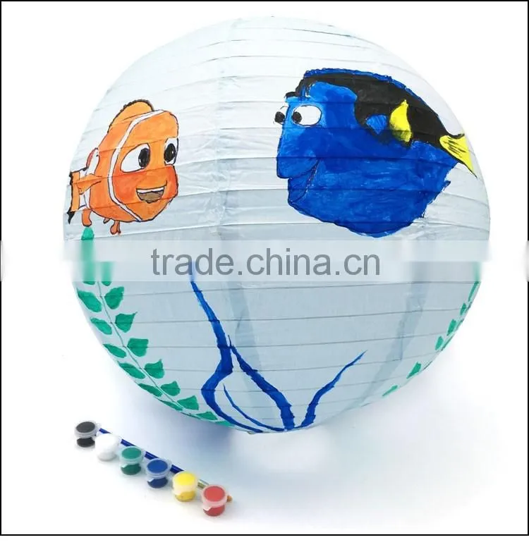 Festival Use Paper Lantern Kids DIY Painting Toy