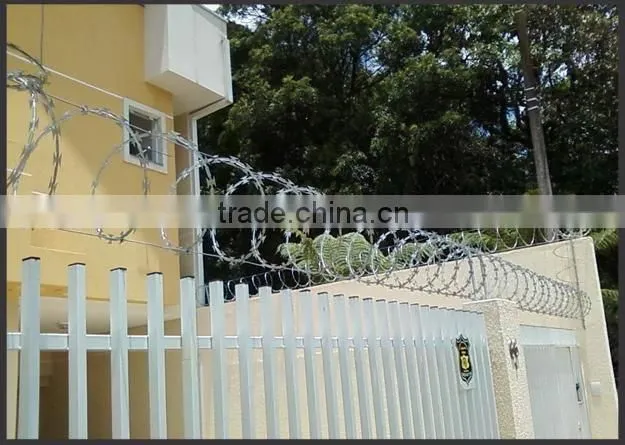 Electro-galvanized razor wire/razor barbed wire mesh fence with surprise price