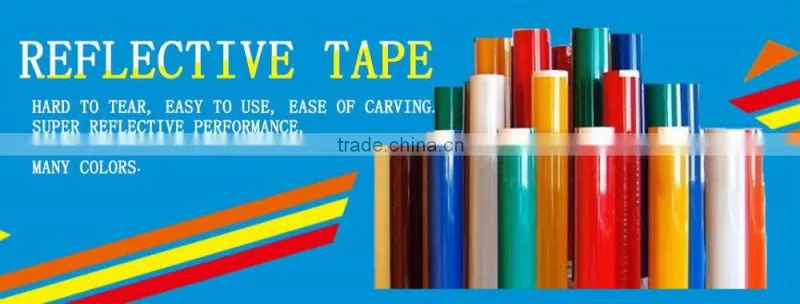 Free Samples Colored PVC / PET Based Truck Vehicle Adhesive Light reflective sheeting