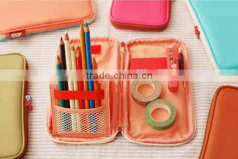 Candy colors fashion pencial case china factory