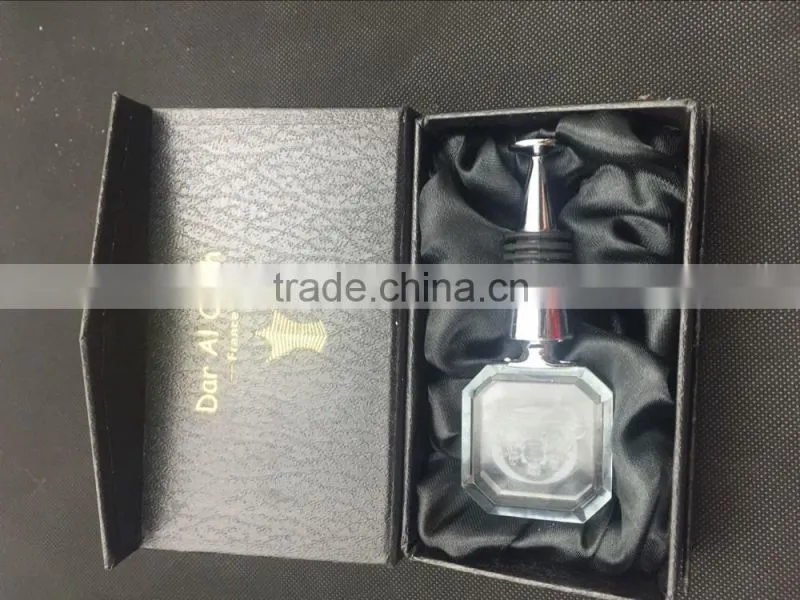 Luxury crystal wine bottle stoppers/custom crystal bottle stopper/glass bottle stopper