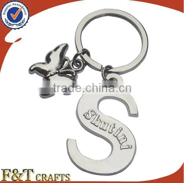 Cheap custom promotion heart shape metal trolley coin keychain