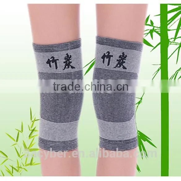 New 1 Pair Sport Elastic Knee Wraps Knee Pad Knee Brace Bamboo Charcoal