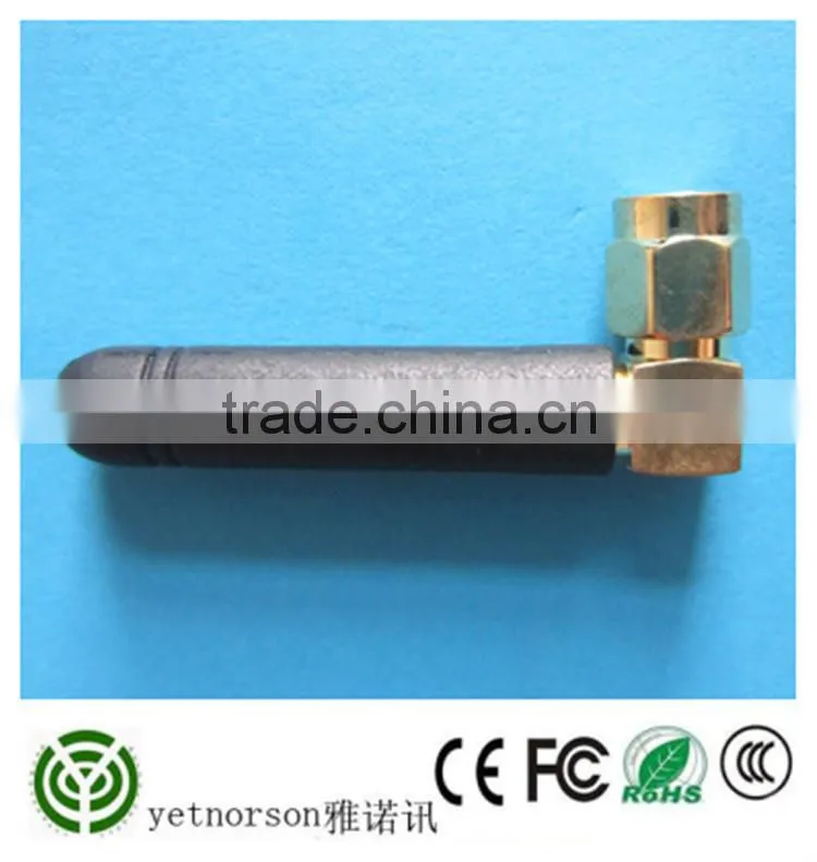 2.4GHz 1/2 wave stub antenna SMA Male straight connector for small WLAN and Blutetooth device