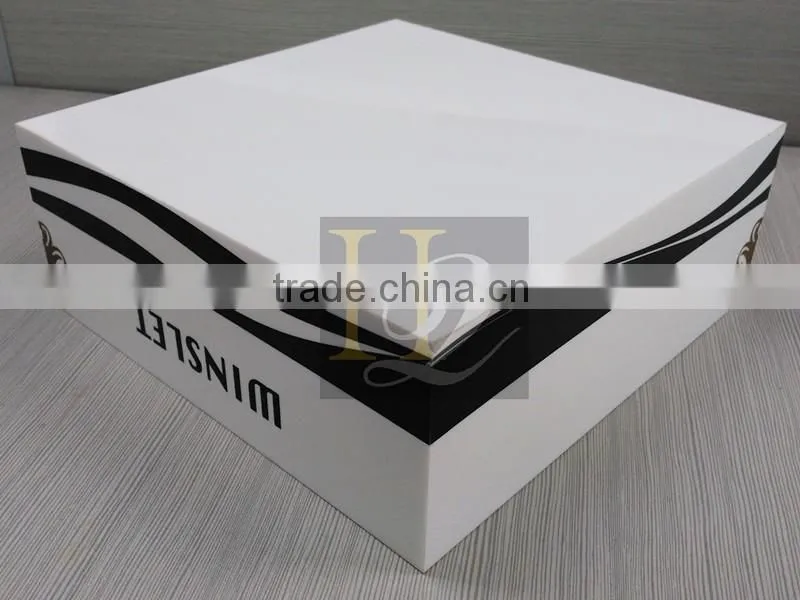 White color acrylic material acrylic boxes with lid, acrylic gift boxes custom