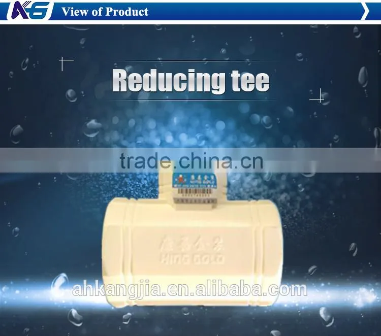 PPR pipe Fittings reduce tee for cold and Hot Water