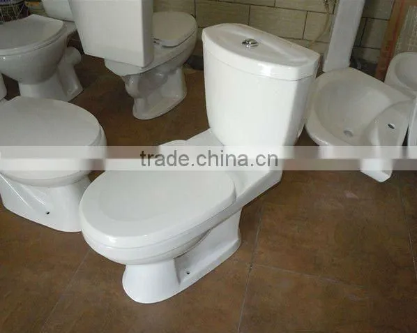 2014 Sanitary ware ceramic washdown two piece wc toilet