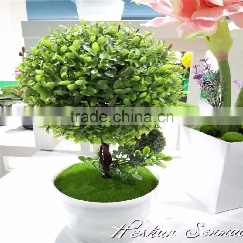 artificial topiary tree boxwood bonsai for garden decor