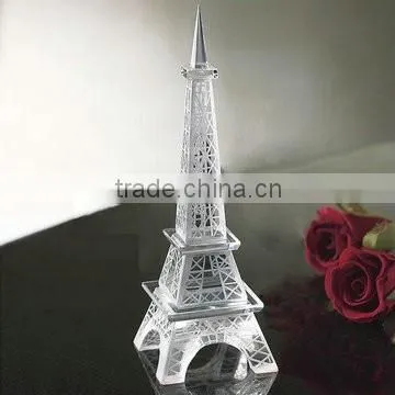 Wholesale high quality optical custom 3d crystal high building model for office table centerpieces