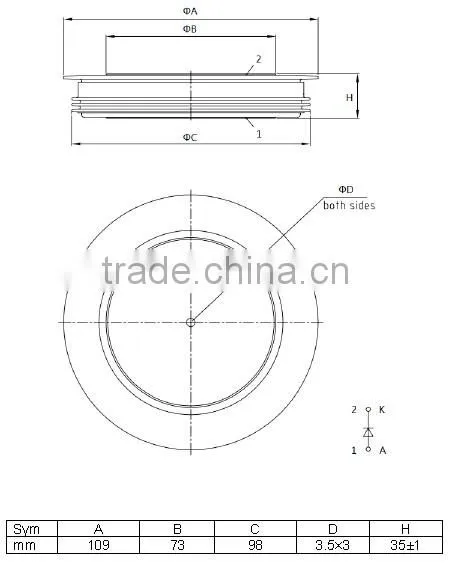 the standard rectifier 2700V PSTA801