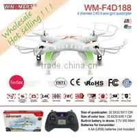 2.4G 4ch 6 axis rc airplane drone quadcopter with led light factory price