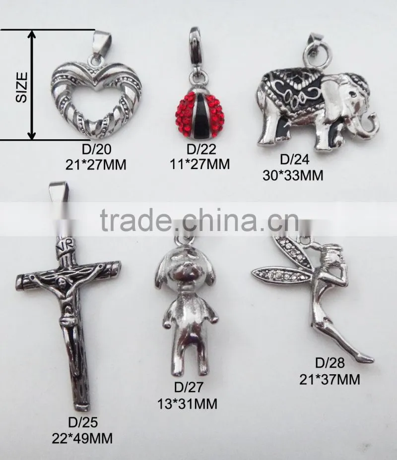 Stainless Steel Angel Wing Charms
