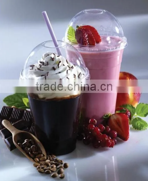 Printed double PE coated cold paper cup for soda/coke/juice drink and lid cover