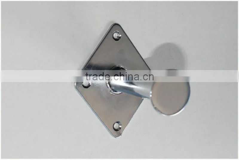 Fashion Style Chrome Finish Wall Mounted Single Hook Bathroom Decorated Clothing Hook