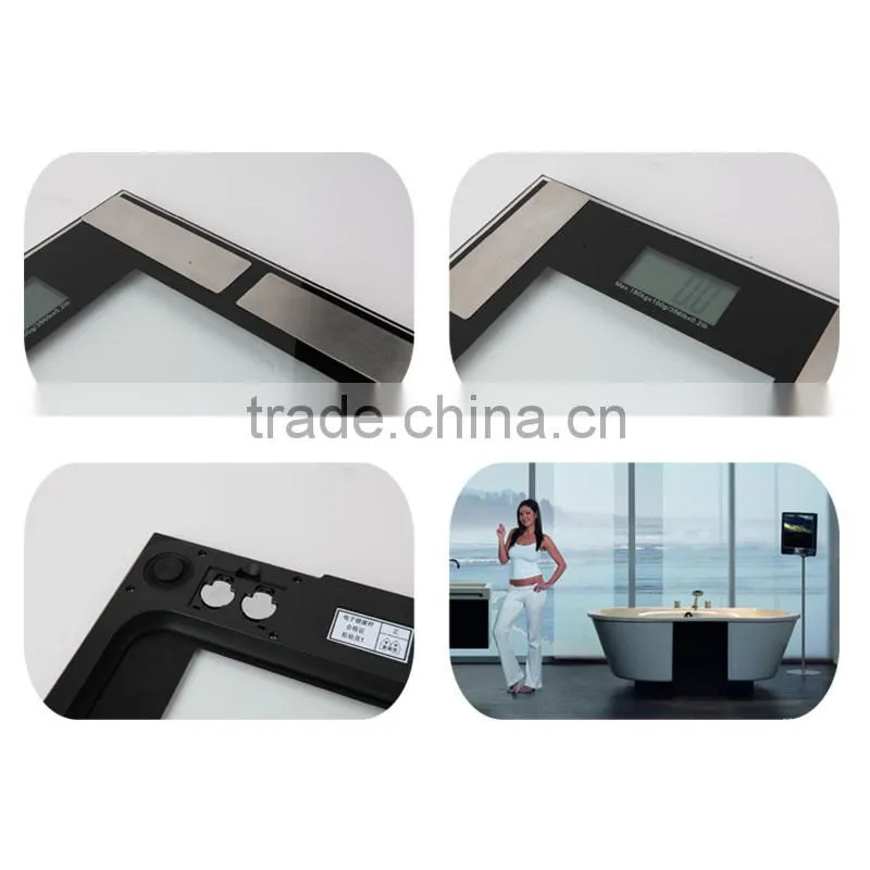 digital body fat analyzer for health care and household use with glass top for measure body fat, bone, water