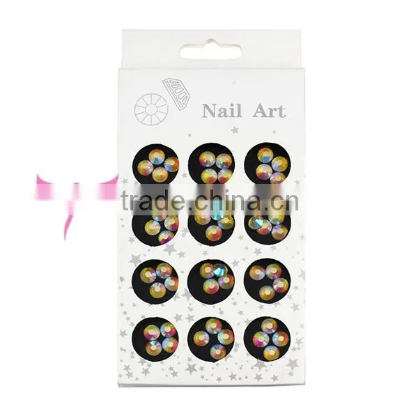12 holes nail rhinestone box,nail decoration box,nail art rhinestone SS6
