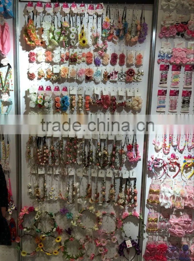 Hot-Sale Fashion flower hair accessories with clips for babies