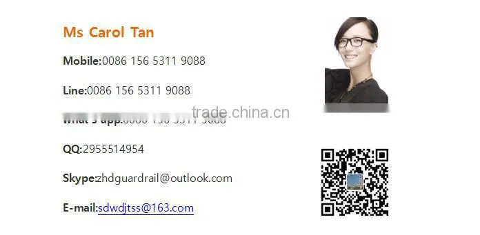 Galvanized Steel Highway Guardrail Post
