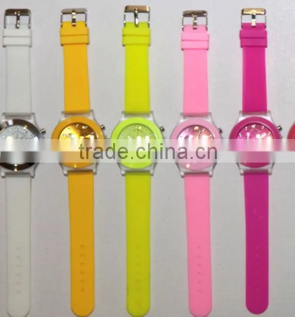 Custom Watch ,Waterproof Silicone Watch for 2014
