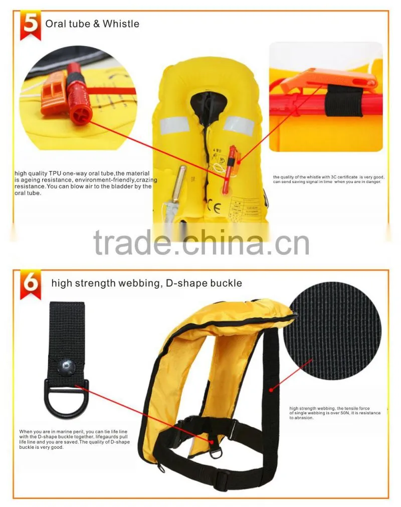 Eyson brand windsurfing coastal inflatable life jacket