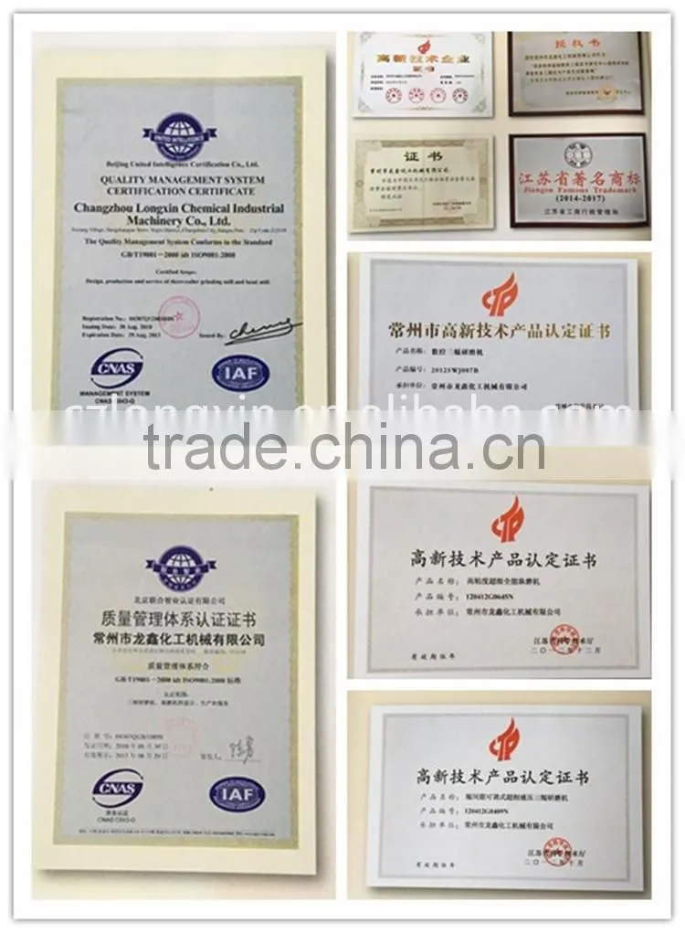 Longxin Professional Hydraulic Three Roll Mill for Electronics Conductive Paste (DYS200-600)