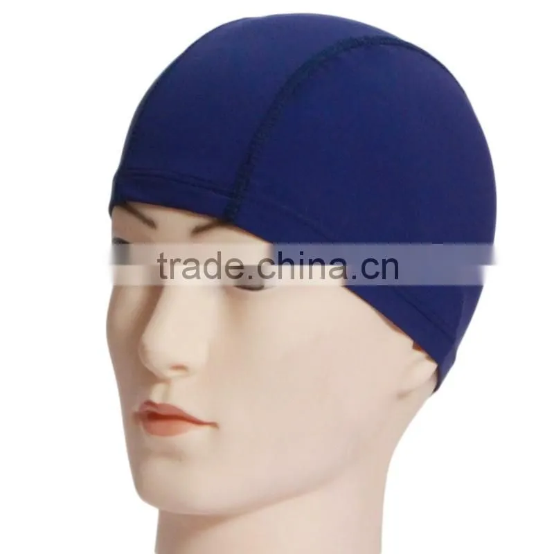 Low MOQ make a printing design your own funny adult custom silicone swim cap,silicon swimming cap
