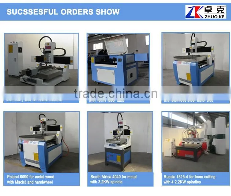 Jinan Zhuoke small cnc router epoxy resin cutting machine 6090 with USB controller Fuling inverter
