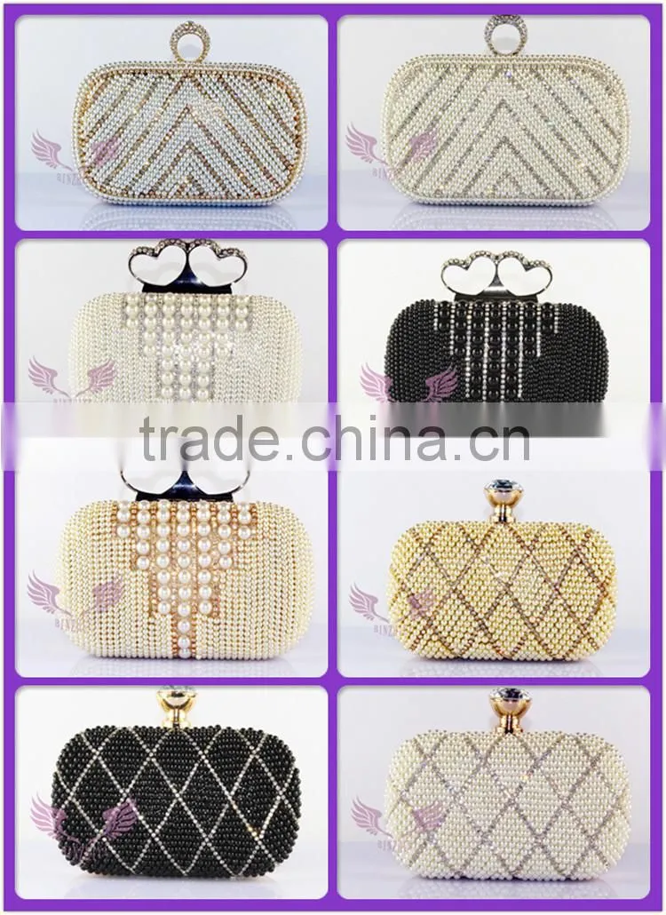 Ladies evening party bags box clutch evening bag crystal clutch bag
