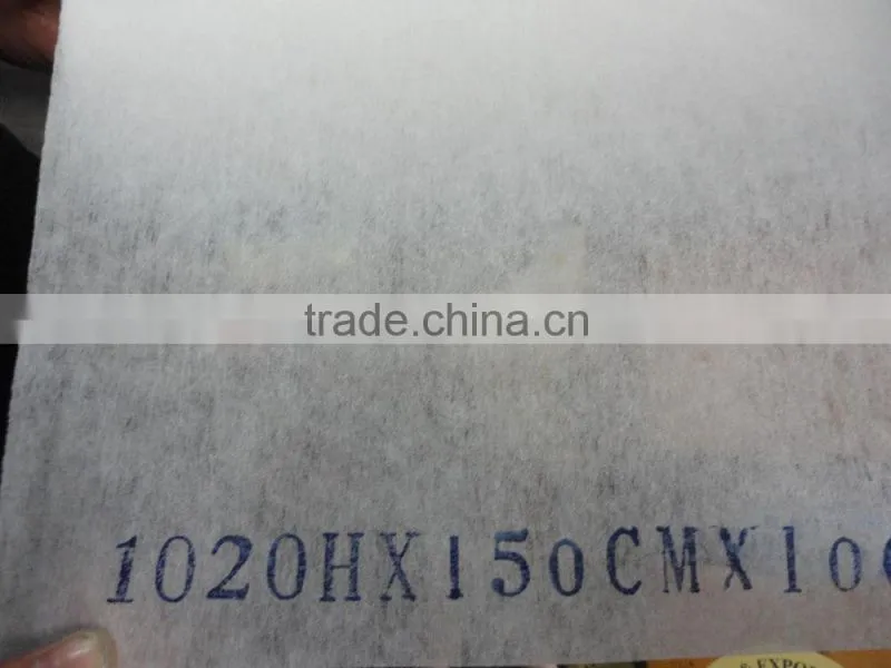 non- fusible interlining(chemical bonded fabric , nonwoven)