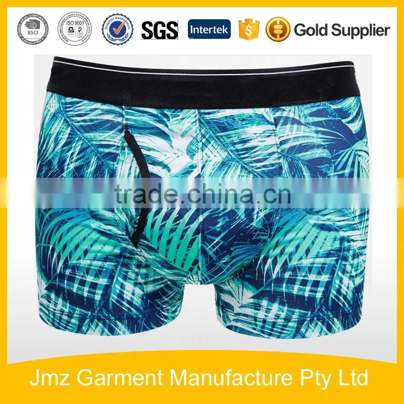sublimation print on cotton boxers custom undergarments for men